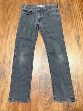 Express Jeans Saint Leo Black Slim Straight Jeans 29x30